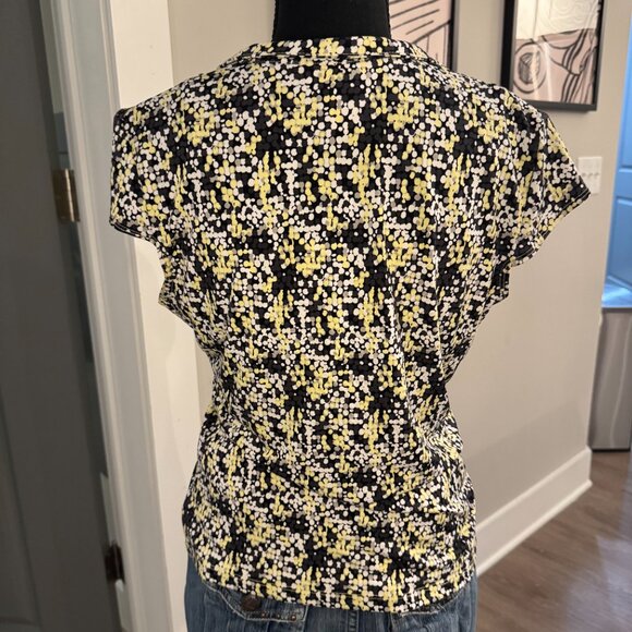 Candie's Floral Print V-Neck Top with Buckle Detail \ Y2K Vintage Candie's Top - Picture 4 of 10